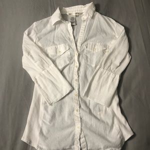 Max studio white button down